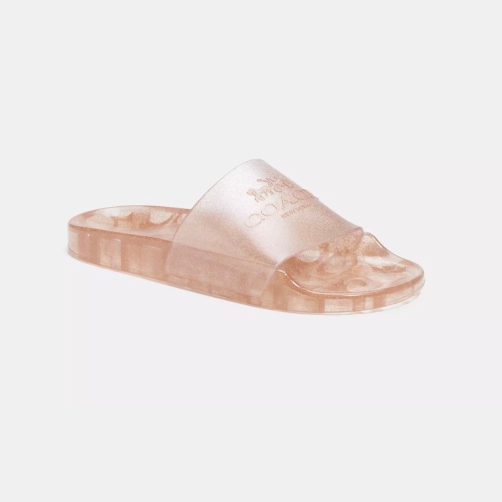 Coach Ulyssa jelly glitter slide